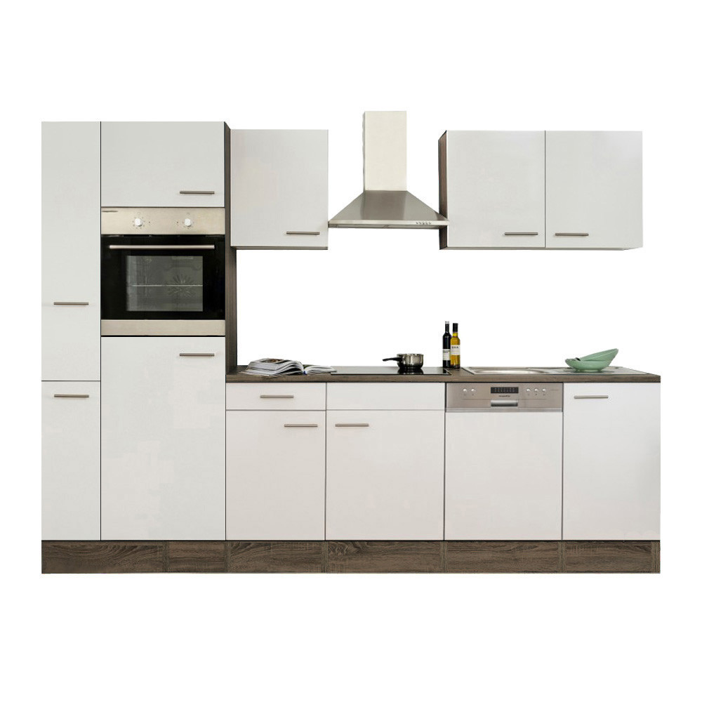 Leziter Mobilă de bucătărie Yorki 310 cu cuptor și cuptor cu microunde Mobalis Homvera