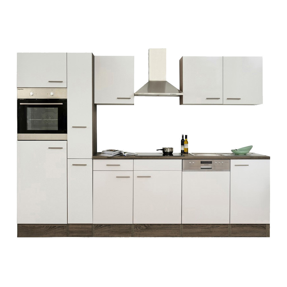 Leziter Mobilă de bucătărie Yorki 310 cu cuptor și cuptor cu microunde Mobalis Homvera