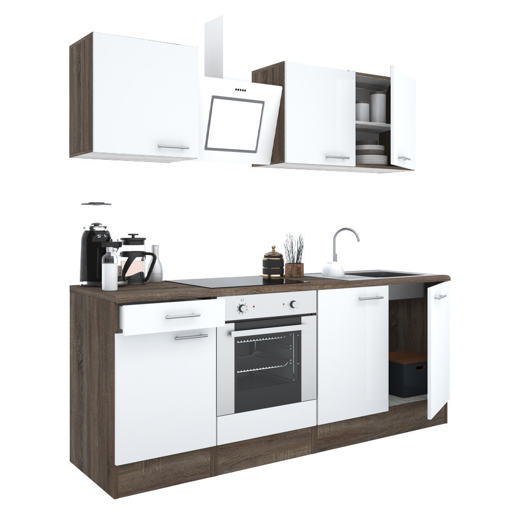 Leziter Mobilier de bucătărie Yorki 210, design cuptor inferior Mobalis Homvera