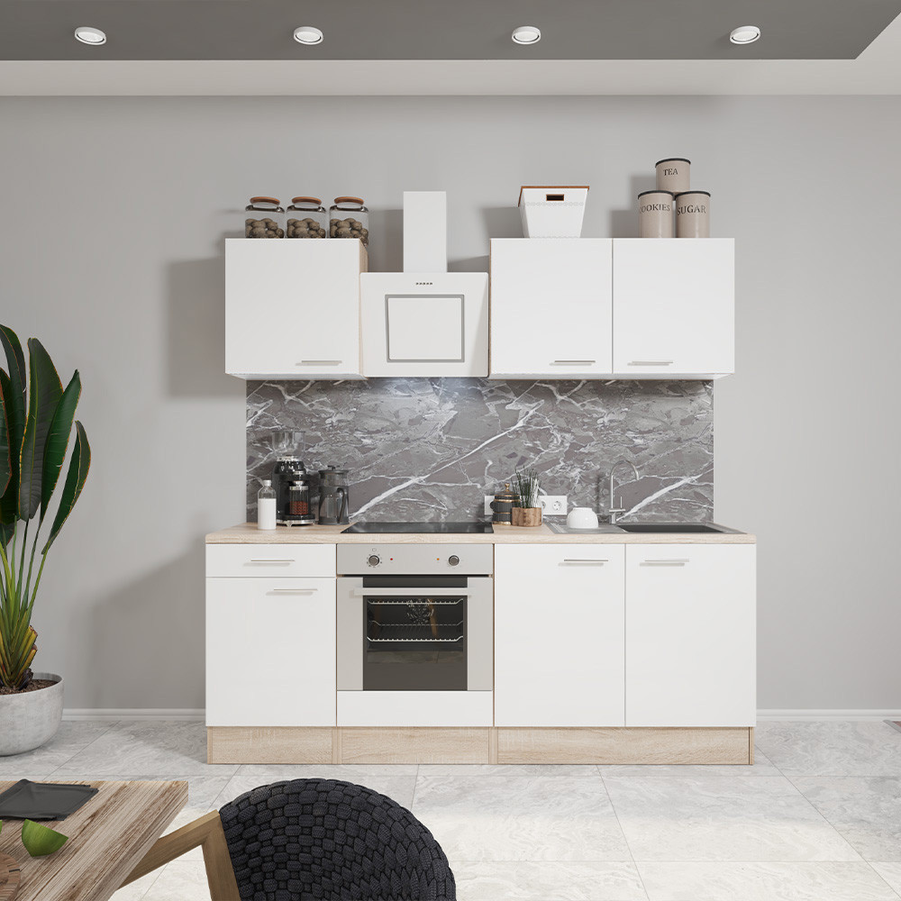 Leziter Mobilier de bucătărie Yorki 210, design cuptor inferior Mobalis Homvera