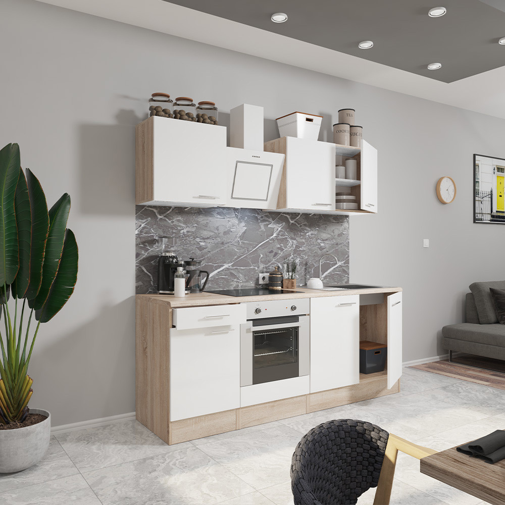 Leziter Mobilier de bucătărie Yorki 210, design cuptor inferior Mobalis Homvera