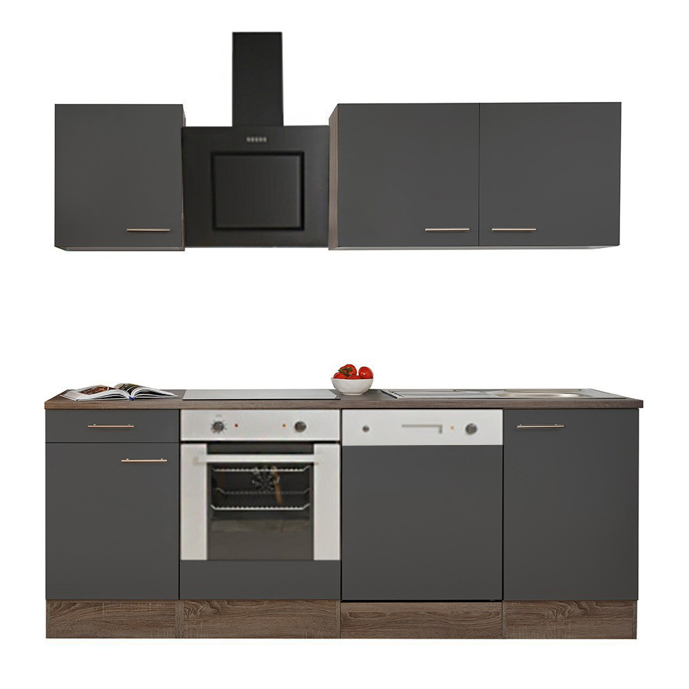 Leziter Mobilier de bucătărie Yorki 220, design cuptor inferior Mobalis Homvera