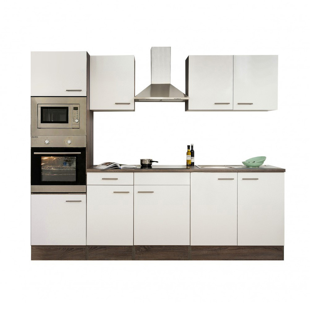 Leziter Mobilier de bucătărie Yorki 270 cu cuptor și cuptor cu microunde Mobalis Homvera