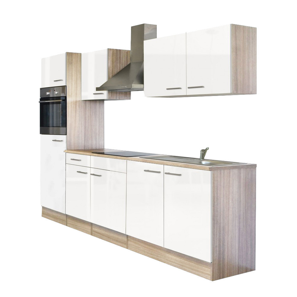 Leziter Mobilier de bucătărie Yorki 270 cu cuptor și cuptor cu microunde Mobalis Homvera