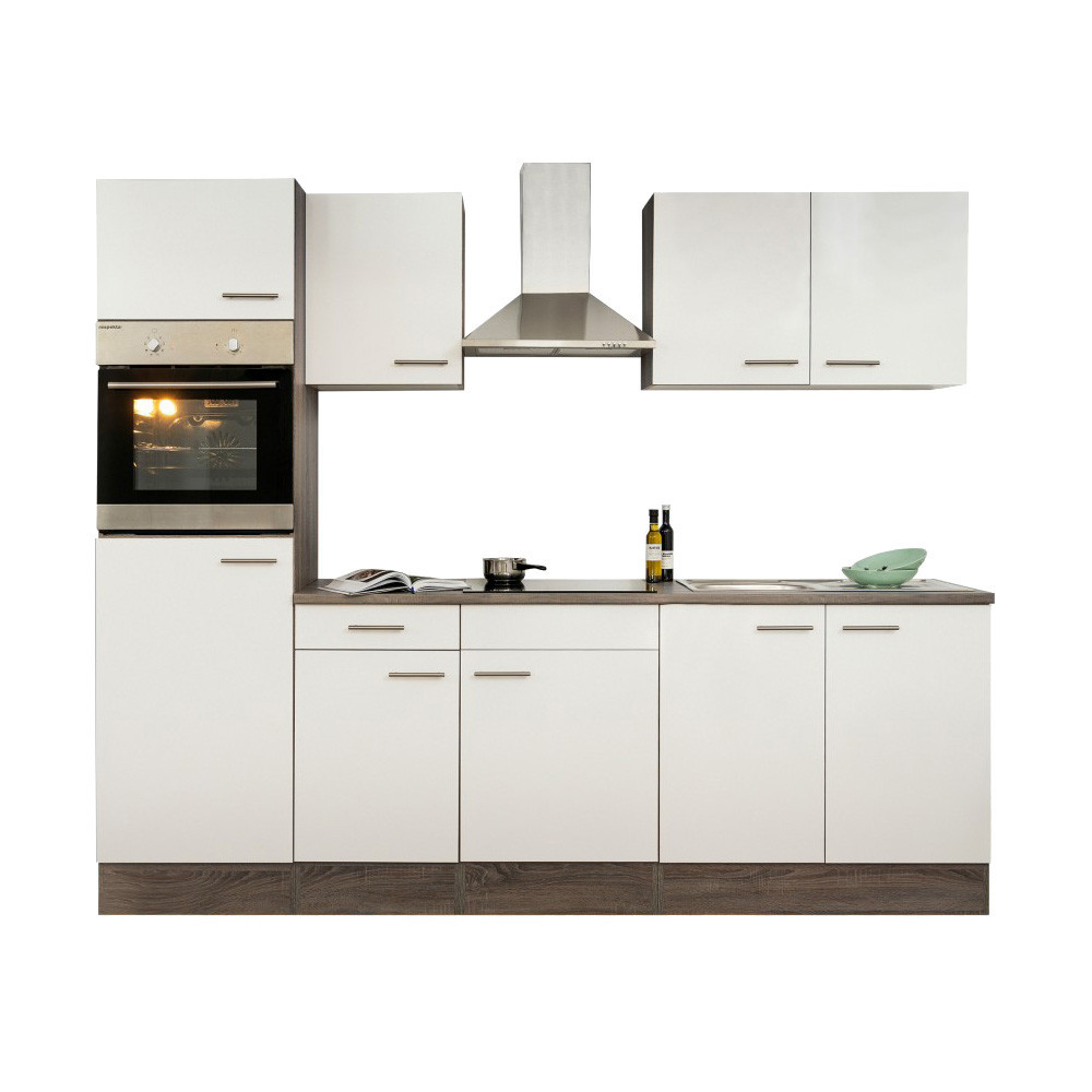 Leziter Mobilier de bucătărie Yorki 270 cu cuptor și cuptor cu microunde Mobalis Homvera