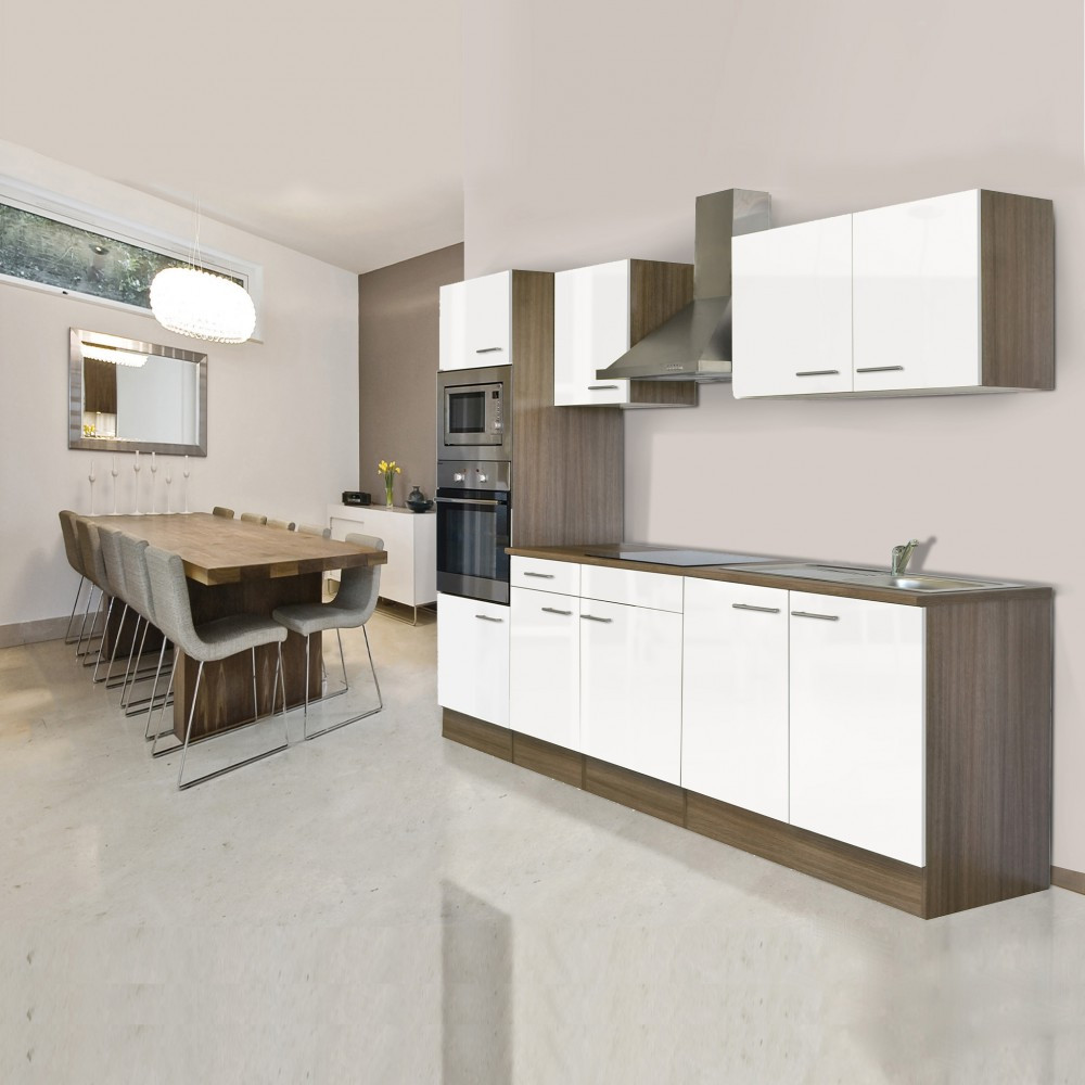 Leziter Mobilier de bucătărie Yorki 270 cu cuptor și cuptor cu microunde Mobalis Homvera