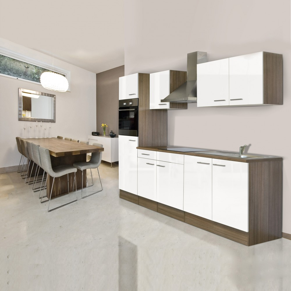 Leziter Mobilier de bucătărie Yorki 270 cu cuptor și cuptor cu microunde Mobalis Homvera