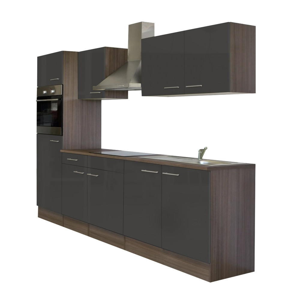 Leziter Mobilier de bucătărie Yorki 270 cu cuptor și cuptor cu microunde Mobalis Homvera