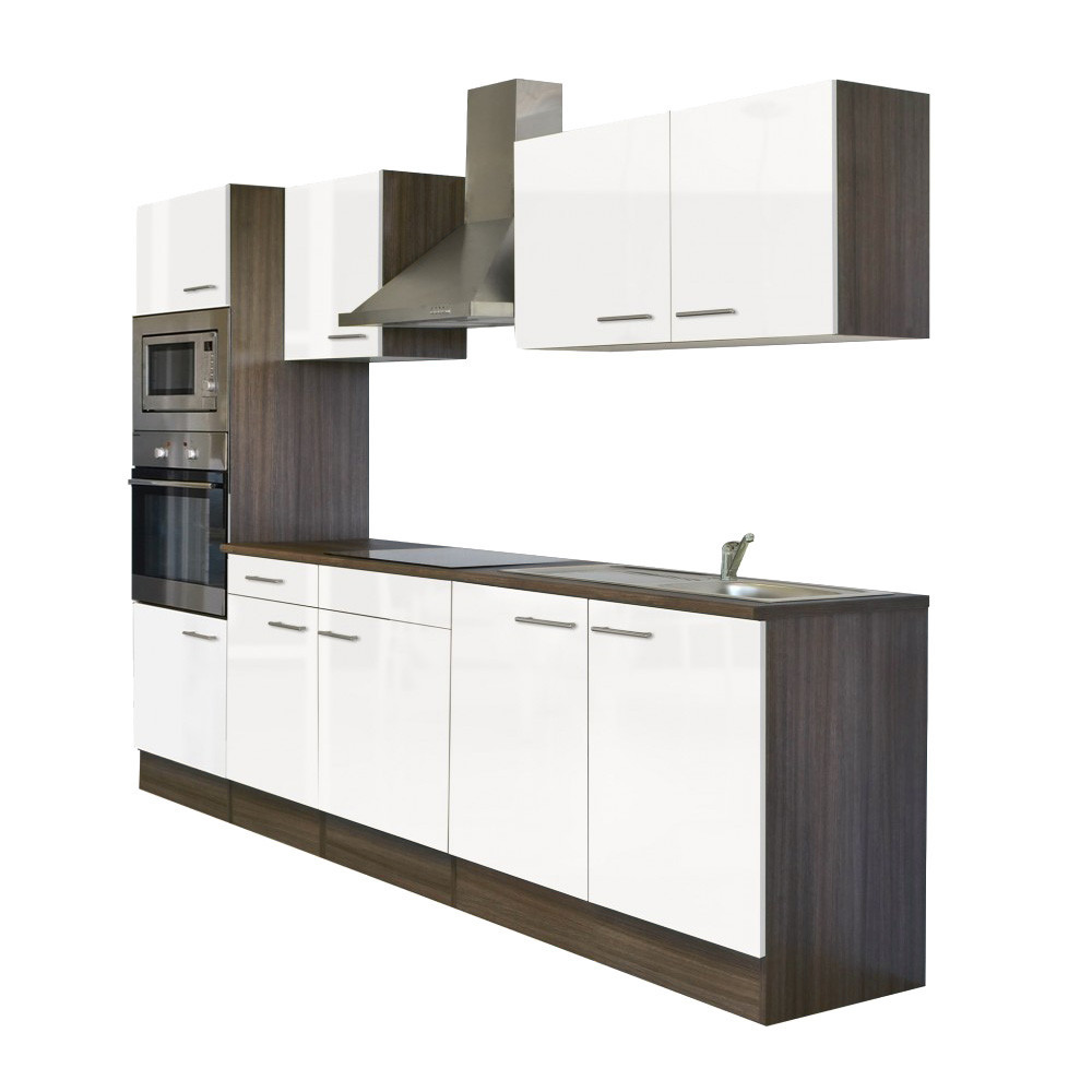 Leziter Mobilier de bucătărie Yorki 270 cu cuptor și cuptor cu microunde Mobalis Homvera