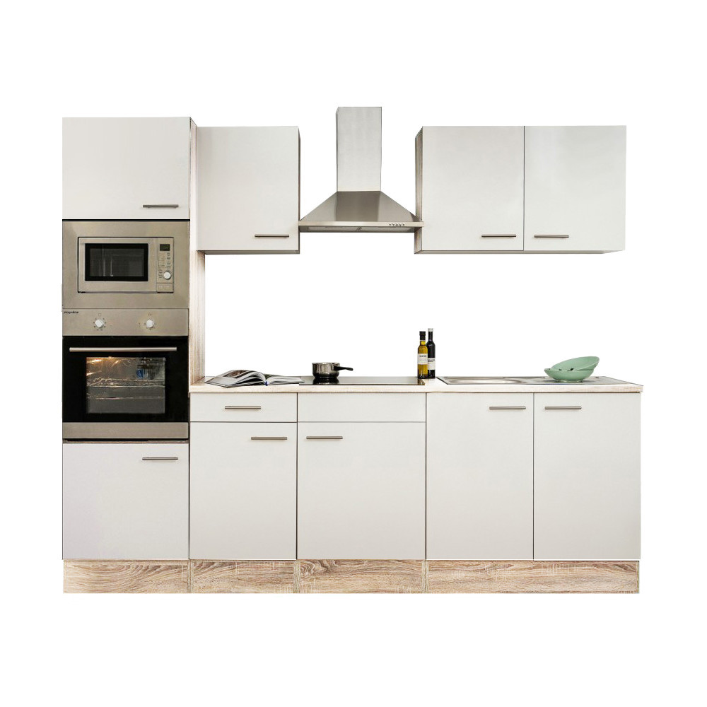 Leziter Mobilier de bucătărie Yorki 270 cu cuptor și cuptor cu microunde Mobalis Homvera