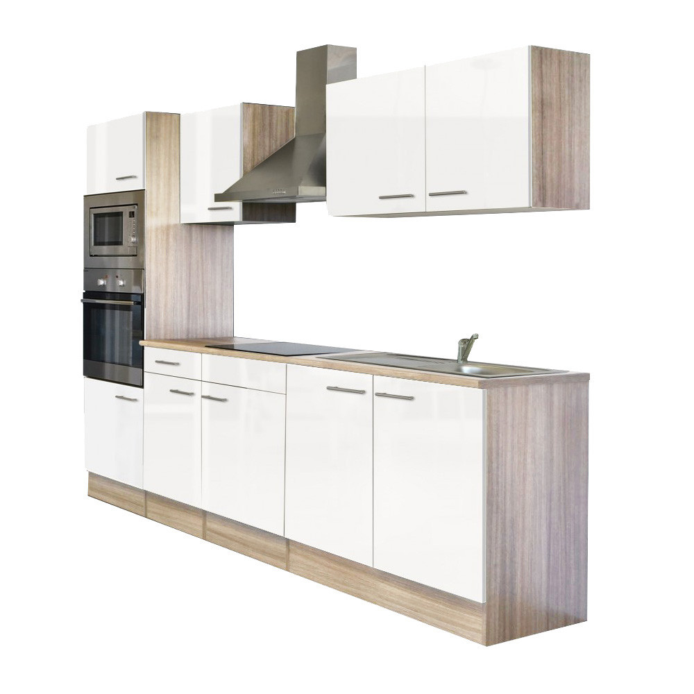 Leziter Mobilier de bucătărie Yorki 270 cu cuptor și cuptor cu microunde Mobalis Homvera