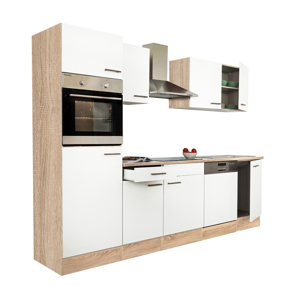 Leziter Mobilier de bucătărie Yorki 280 cu cuptor și cuptor cu microunde Mobalis Homvera