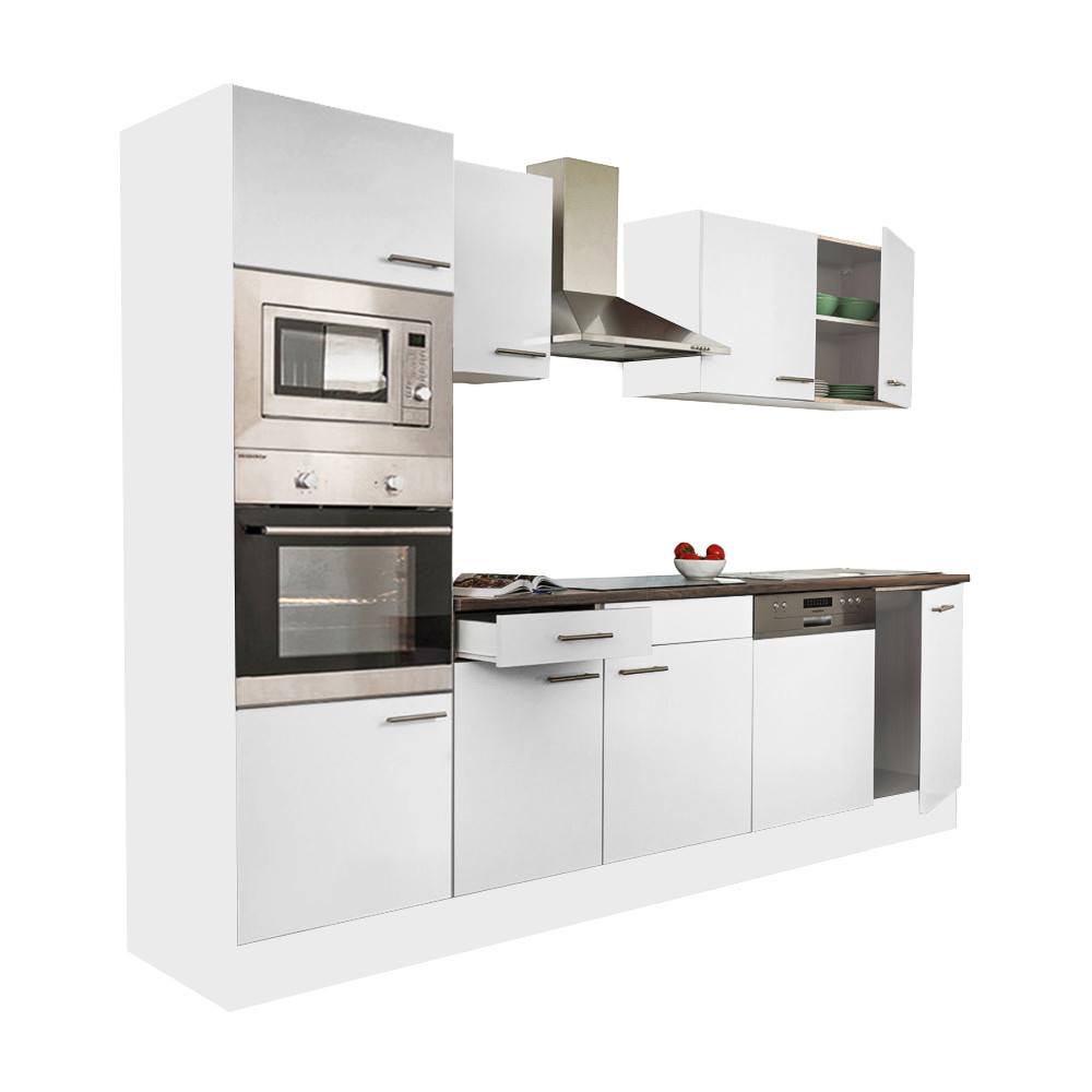 Leziter Mobilier de bucătărie Yorki 280 cu cuptor și cuptor cu microunde Mobalis Homvera