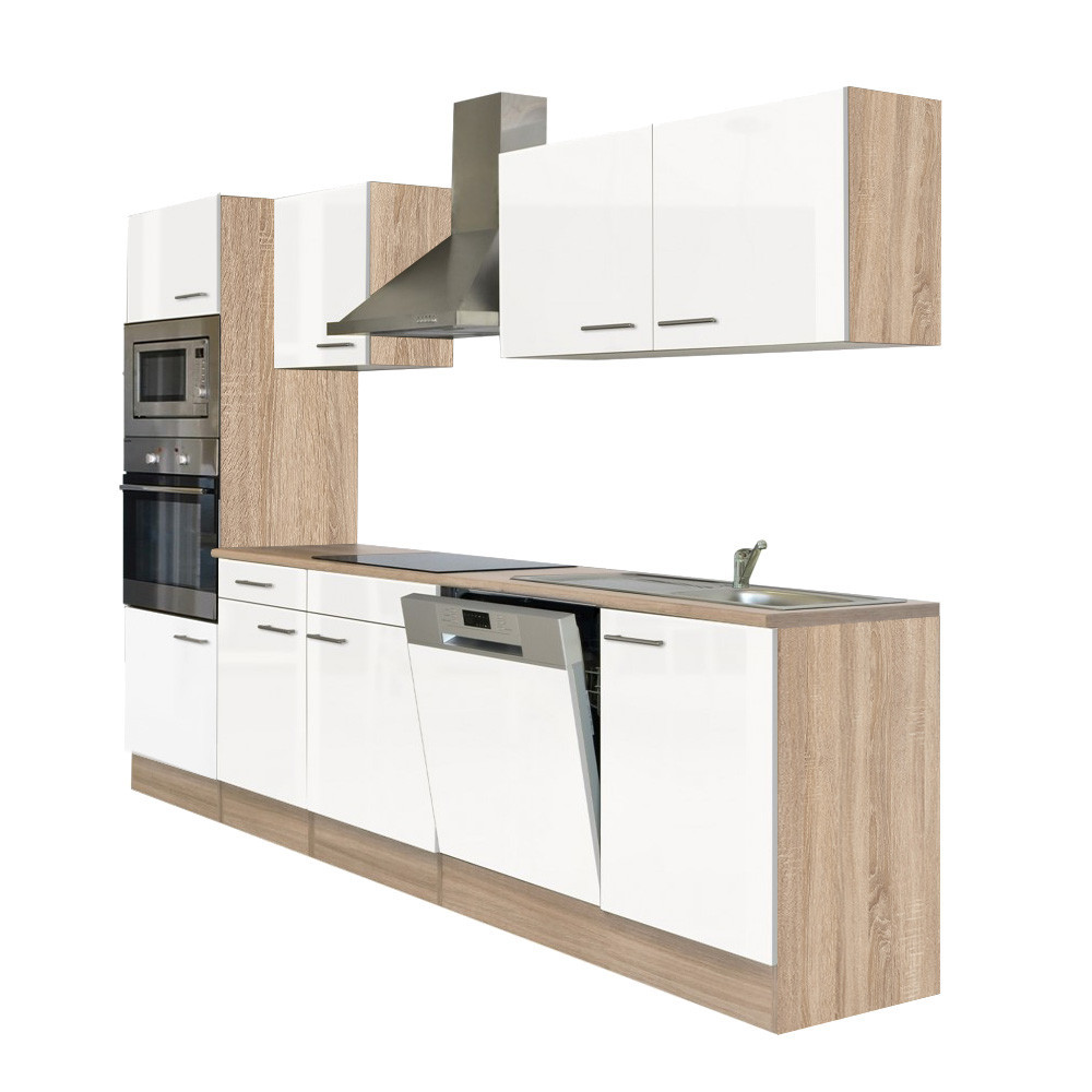 Leziter Mobilier de bucătărie Yorki 280 cu cuptor și cuptor cu microunde Mobalis Homvera