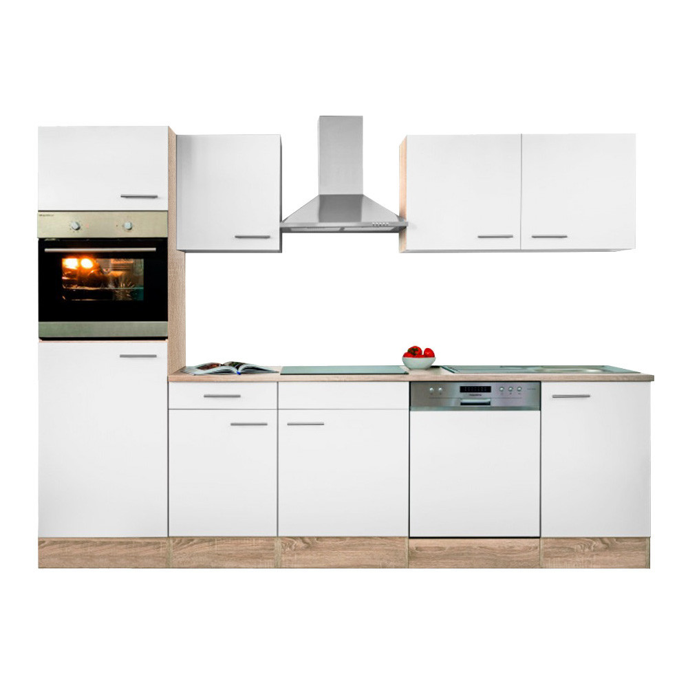 Leziter Mobilier de bucătărie Yorki 280 cu cuptor și cuptor cu microunde Mobalis Homvera