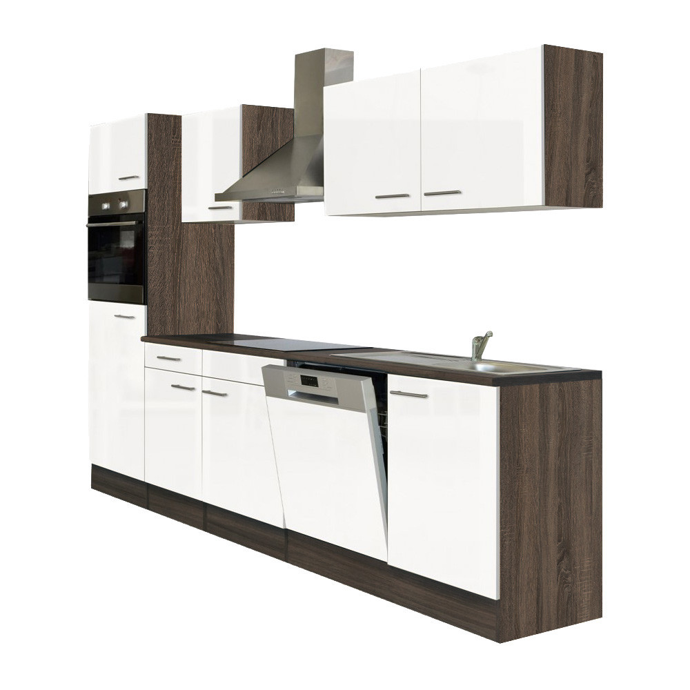 Leziter Mobilier de bucătărie Yorki 280 cu cuptor și cuptor cu microunde Mobalis Homvera