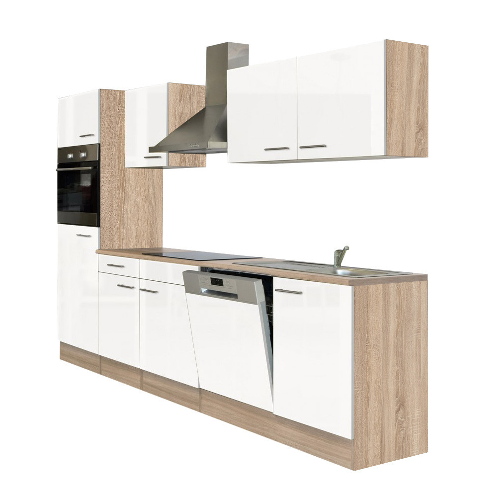 Leziter Mobilier de bucătărie Yorki 280 cu cuptor și cuptor cu microunde Mobalis Homvera