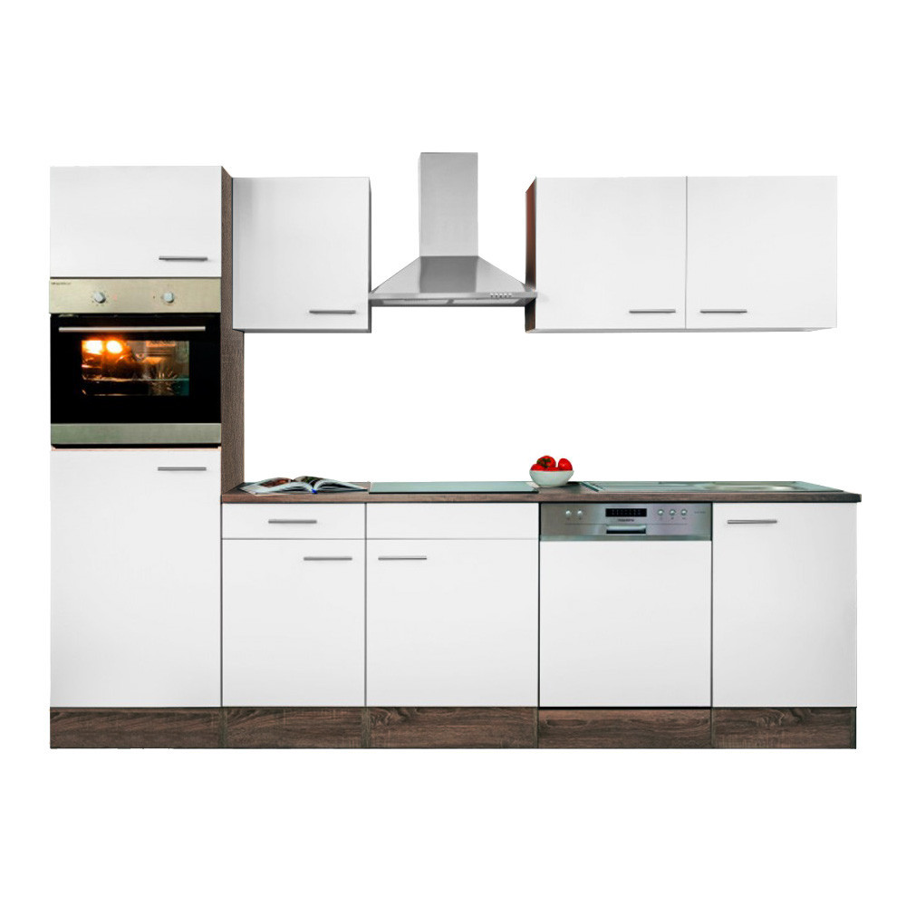 Leziter Mobilier de bucătărie Yorki 280 cu cuptor și cuptor cu microunde Mobalis Homvera