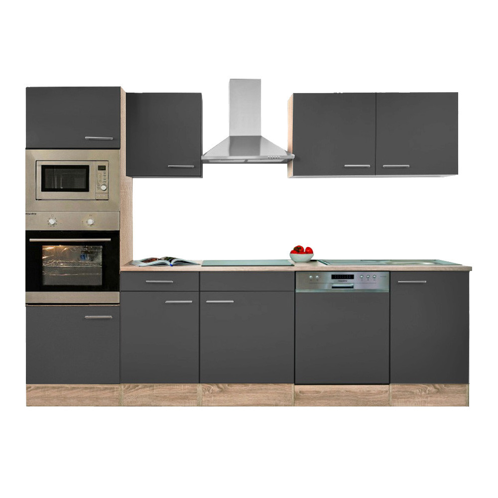 Leziter Mobilier de bucătărie Yorki 280 cu cuptor și cuptor cu microunde Mobalis Homvera