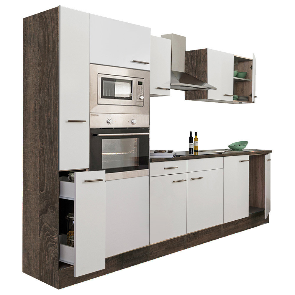 Leziter Mobilier de bucătărie Yorki 300 cu cuptor și cuptor cu microunde Mobalis Homvera