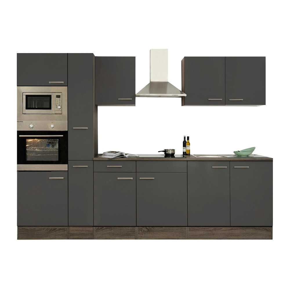 Leziter Mobilier de bucătărie Yorki 300 cu cuptor și cuptor cu microunde Mobalis Homvera