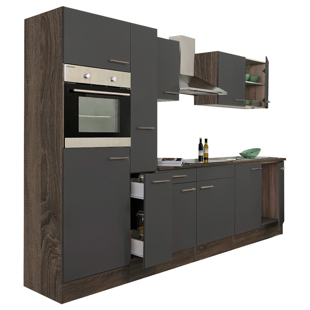 Leziter Mobilier de bucătărie Yorki 300 cu cuptor și cuptor cu microunde Mobalis Homvera