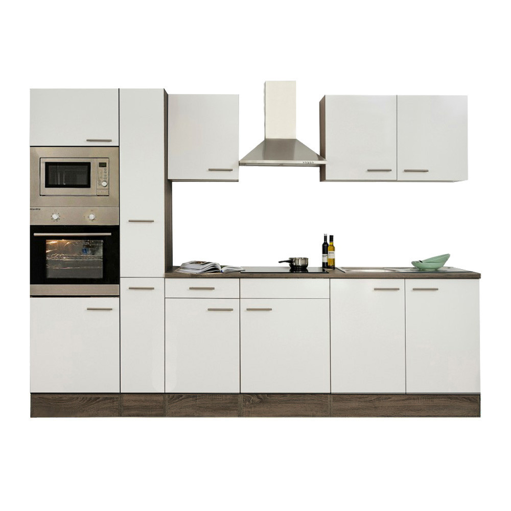 Leziter Mobilier de bucătărie Yorki 300 cu cuptor și cuptor cu microunde Mobalis Homvera