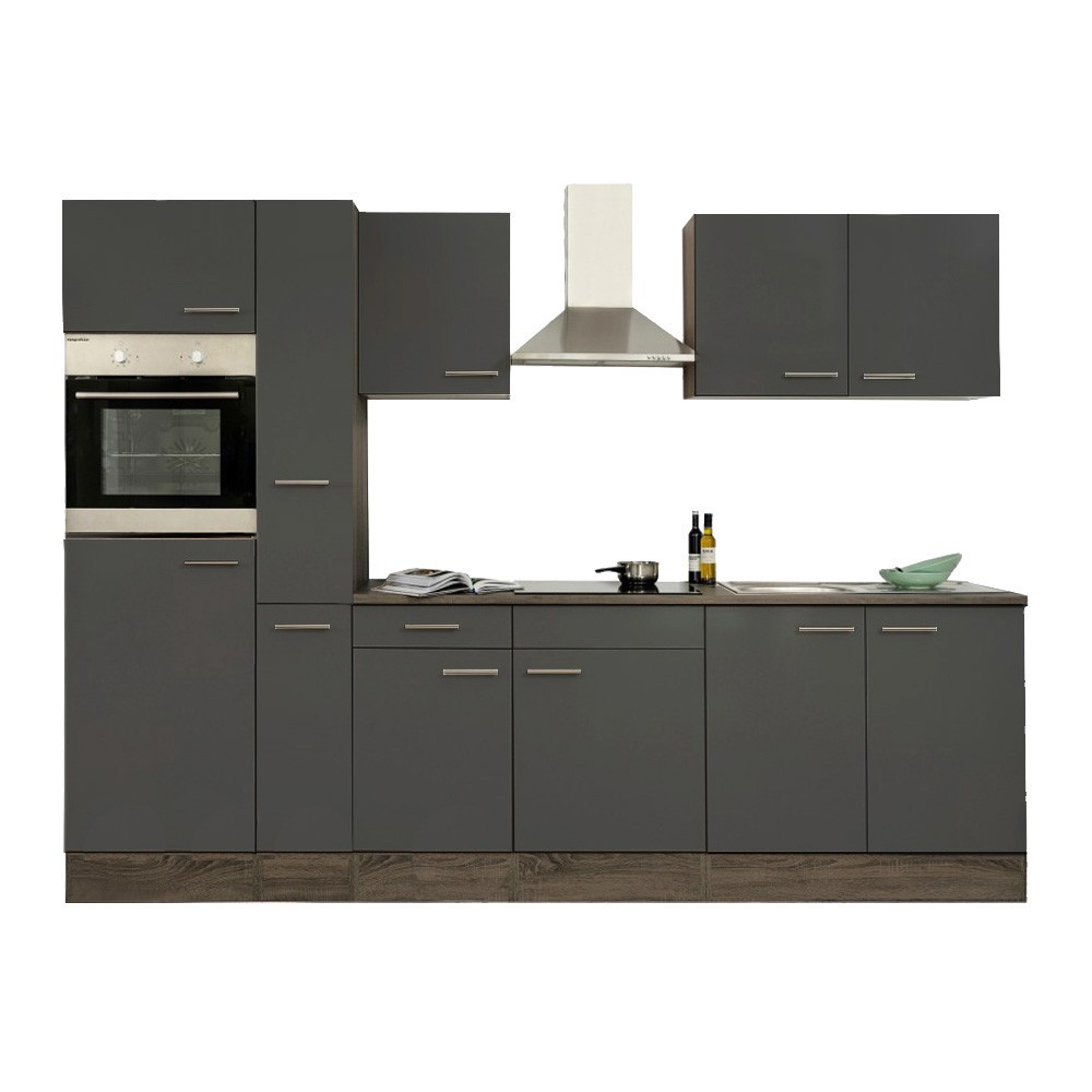 Leziter Mobilier de bucătărie Yorki 300 cu cuptor și cuptor cu microunde Mobalis Homvera