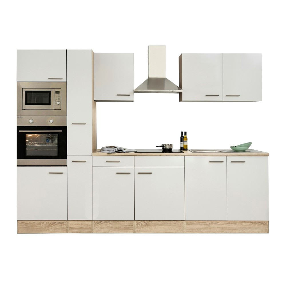 Leziter Mobilier de bucătărie Yorki 300 cu cuptor și cuptor cu microunde Mobalis Homvera