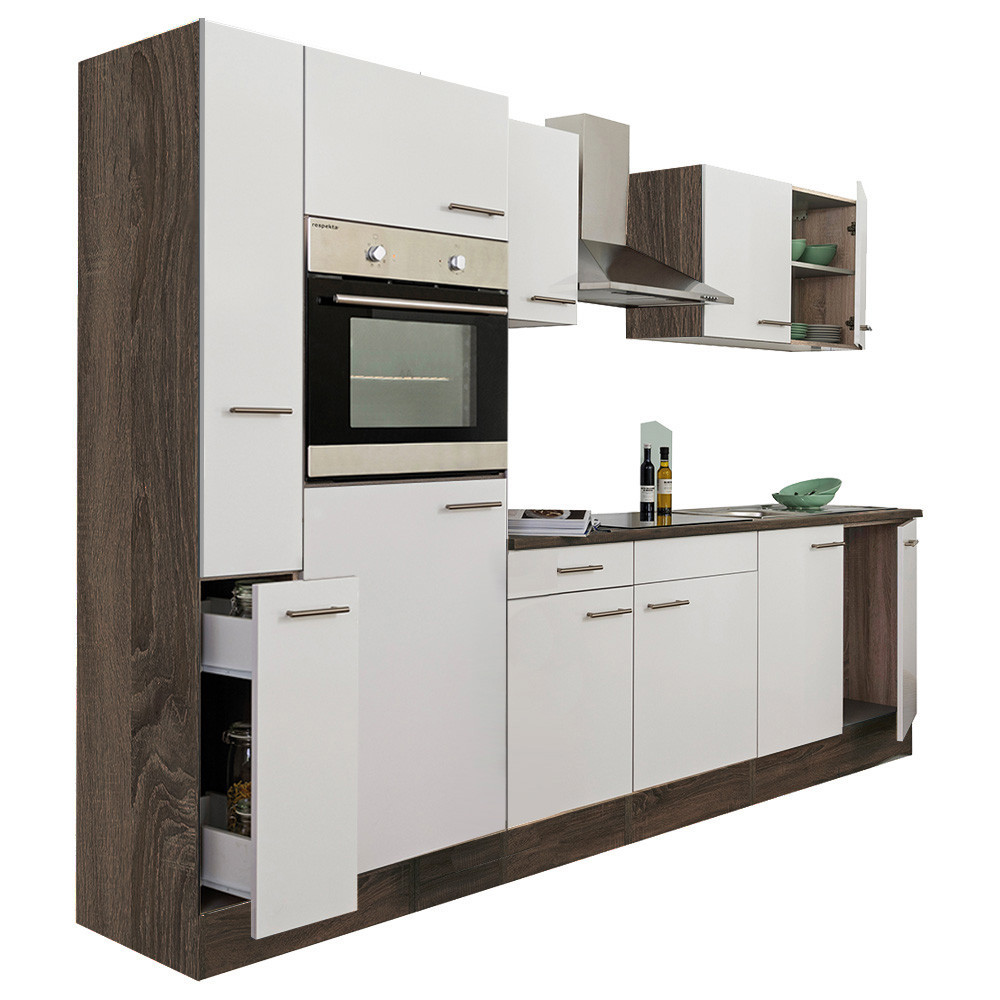 Leziter Mobilier de bucătărie Yorki 300 cu cuptor și cuptor cu microunde Mobalis Homvera