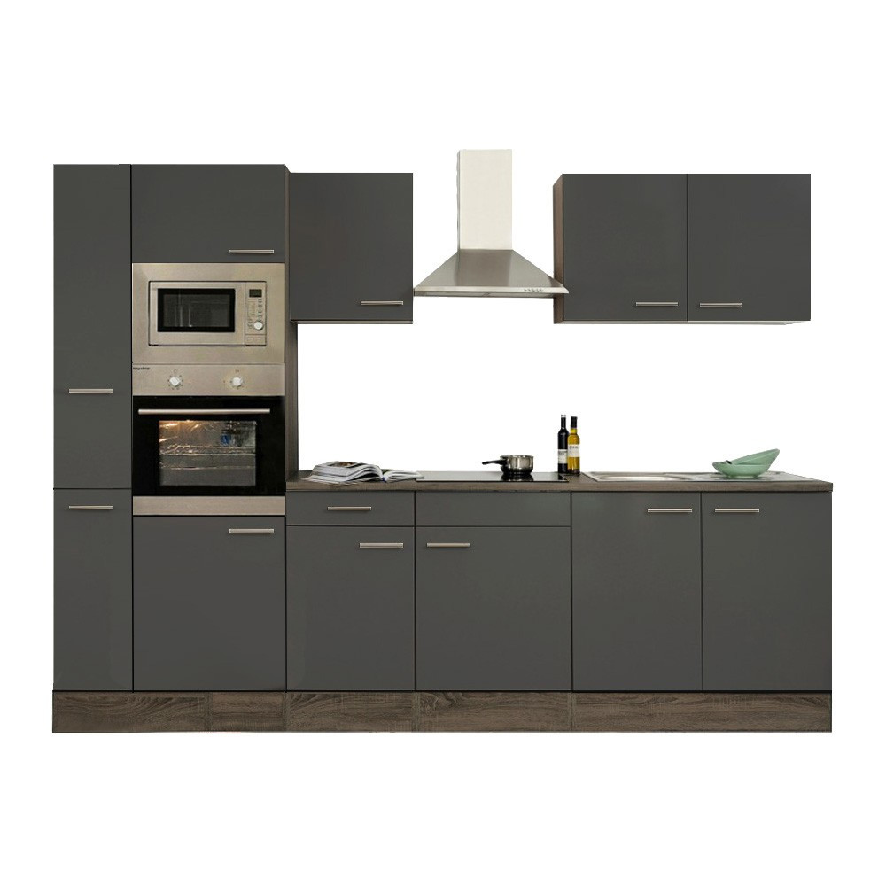 Leziter Mobilier de bucătărie Yorki 300 cu cuptor și cuptor cu microunde Mobalis Homvera