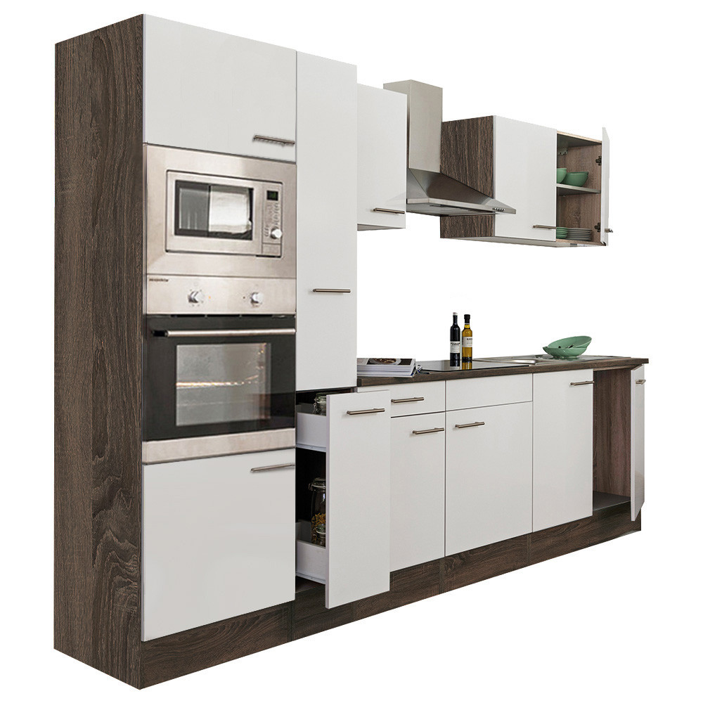 Leziter Mobilier de bucătărie Yorki 300 cu cuptor și cuptor cu microunde Mobalis Homvera