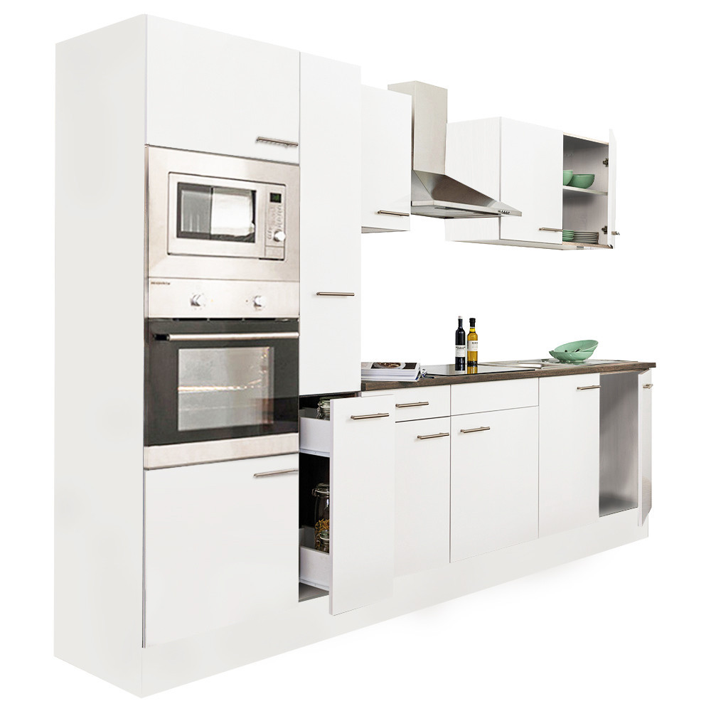 Leziter Mobilier de bucătărie Yorki 300 cu cuptor și cuptor cu microunde Mobalis Homvera