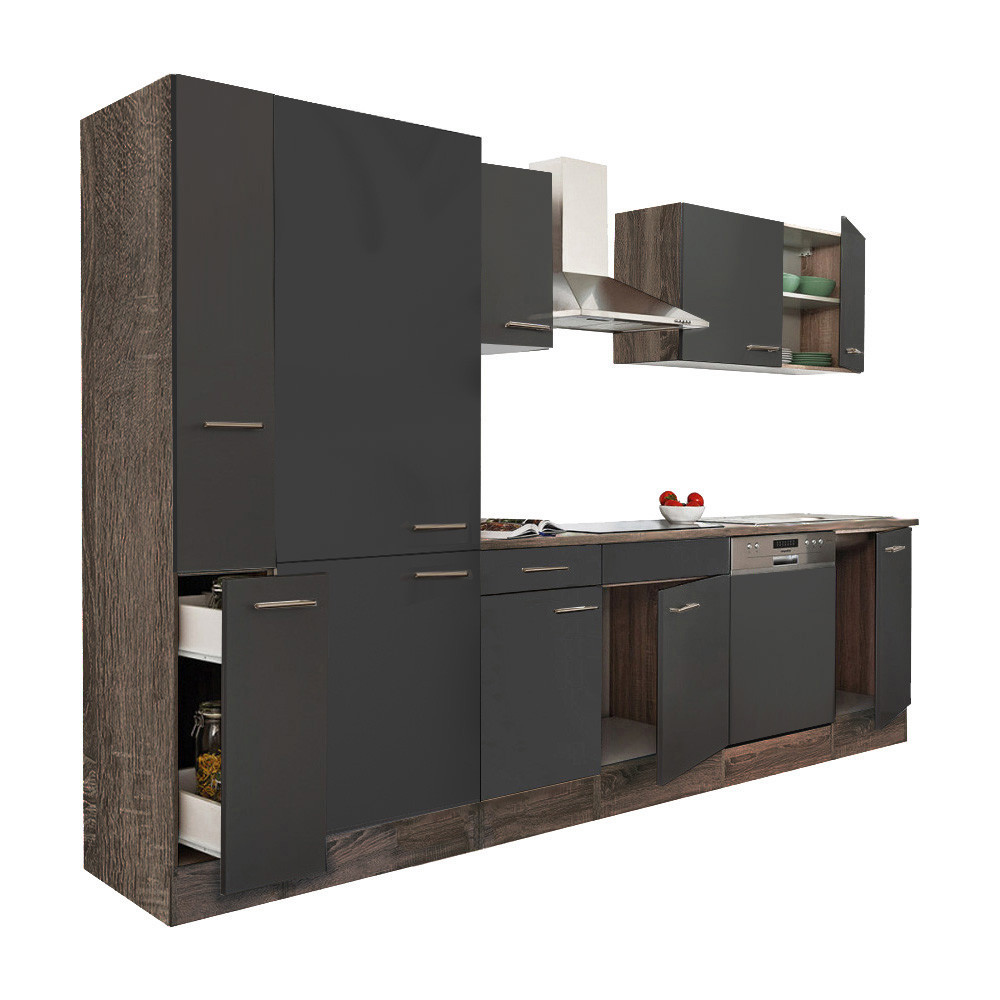 Leziter Mobilier de bucătărie Yorki 310 cu rafturi Mobalis Homvera