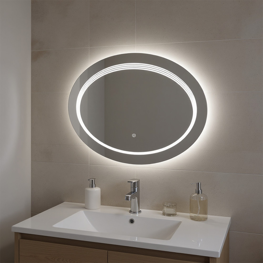 Leziter Oglindă Ria 80 cu iluminare LED Mobalis Homvera