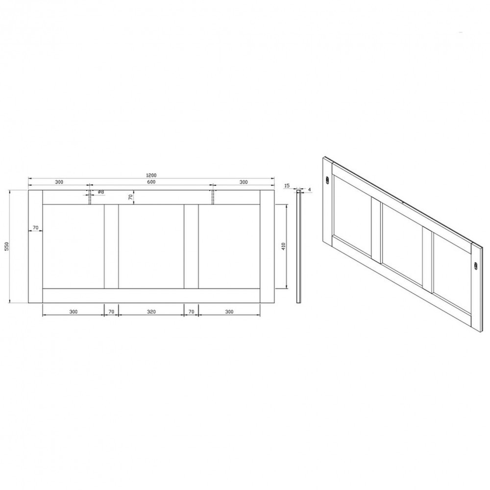 Wellis Oglindă de perete Nina 120 Mobalis Homvera