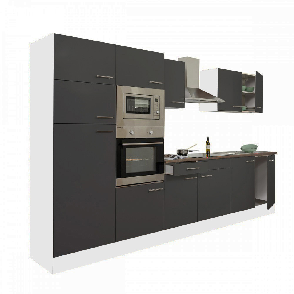 Leziter Mobilă de bucătărie Yorki 330 cu frigider cu congelator superior Mobalis Homvera