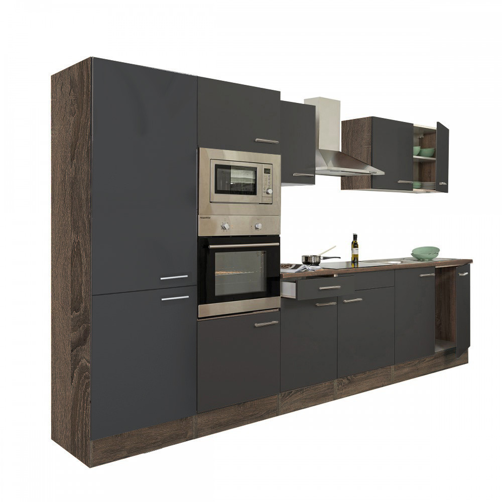 Leziter Mobilier de bucătărie Yorki 330 cu rafturi Mobalis Homvera