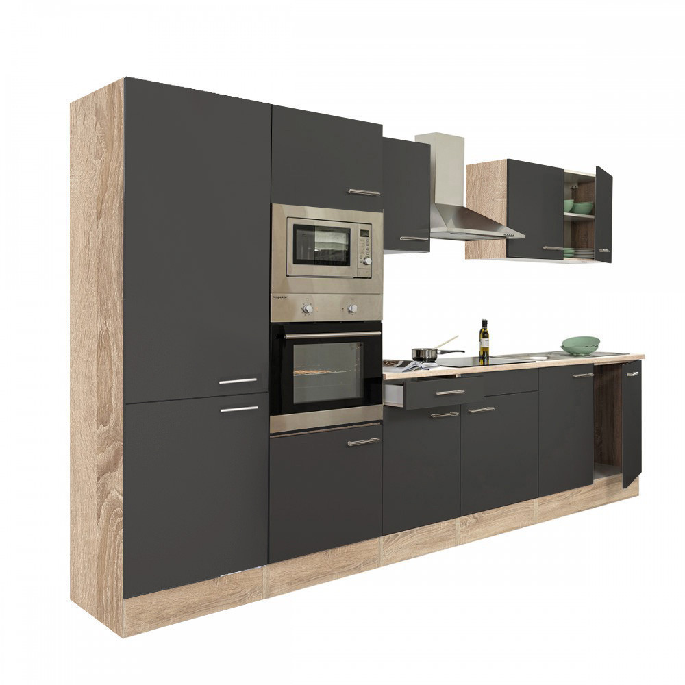 Leziter Mobilier de bucătărie Yorki 330 cu rafturi Mobalis Homvera