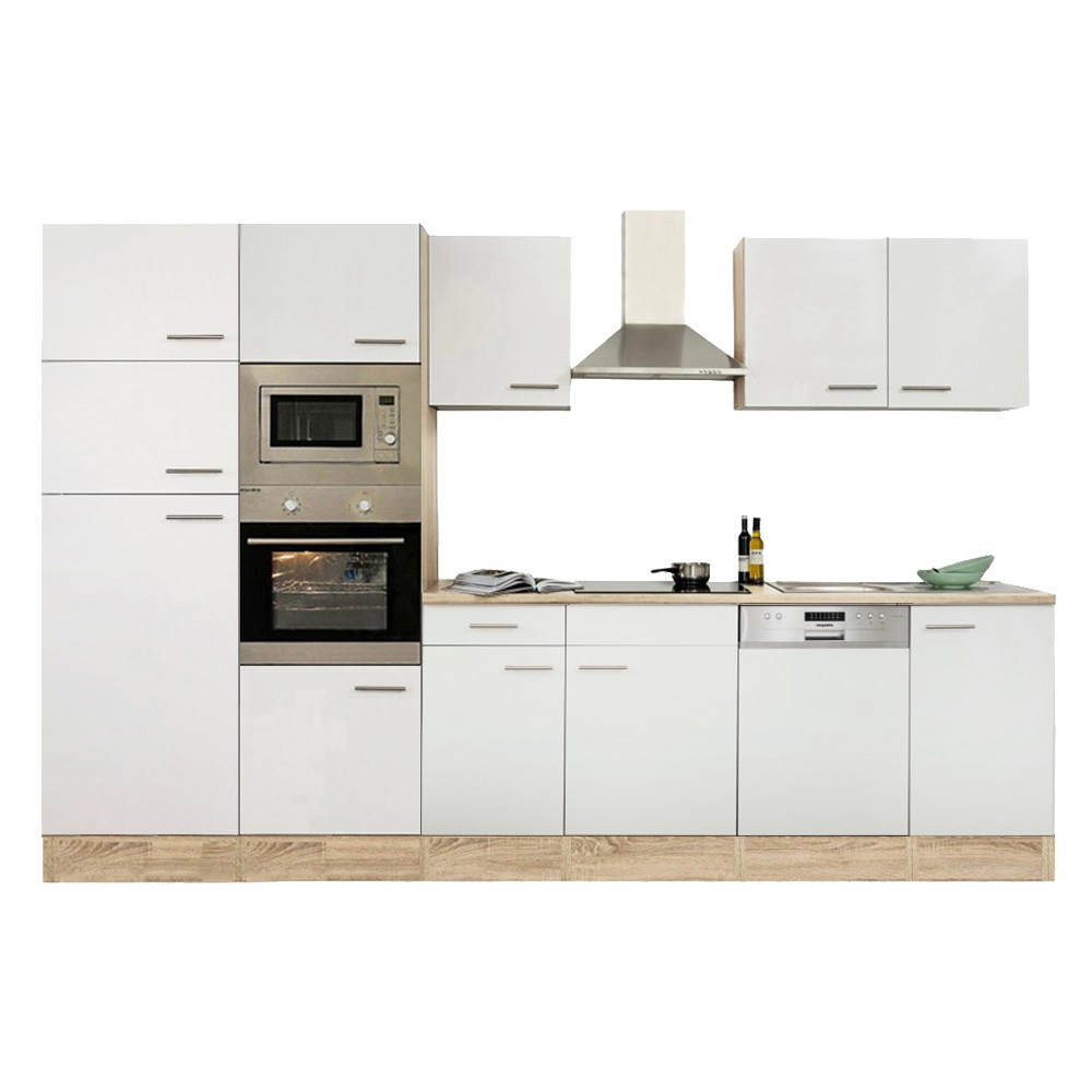 Leziter Mobilier de bucătărie Yorki 340 cu frigider cu congelator superior Mobalis Homvera