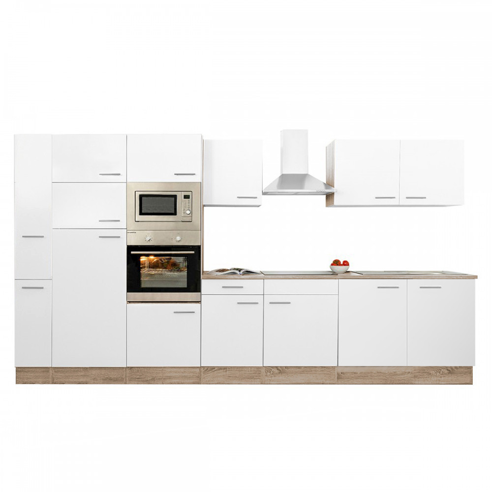 Leziter Mobilier de bucătărie Yorki 360 cu frigider cu congelator superior Mobalis Homvera