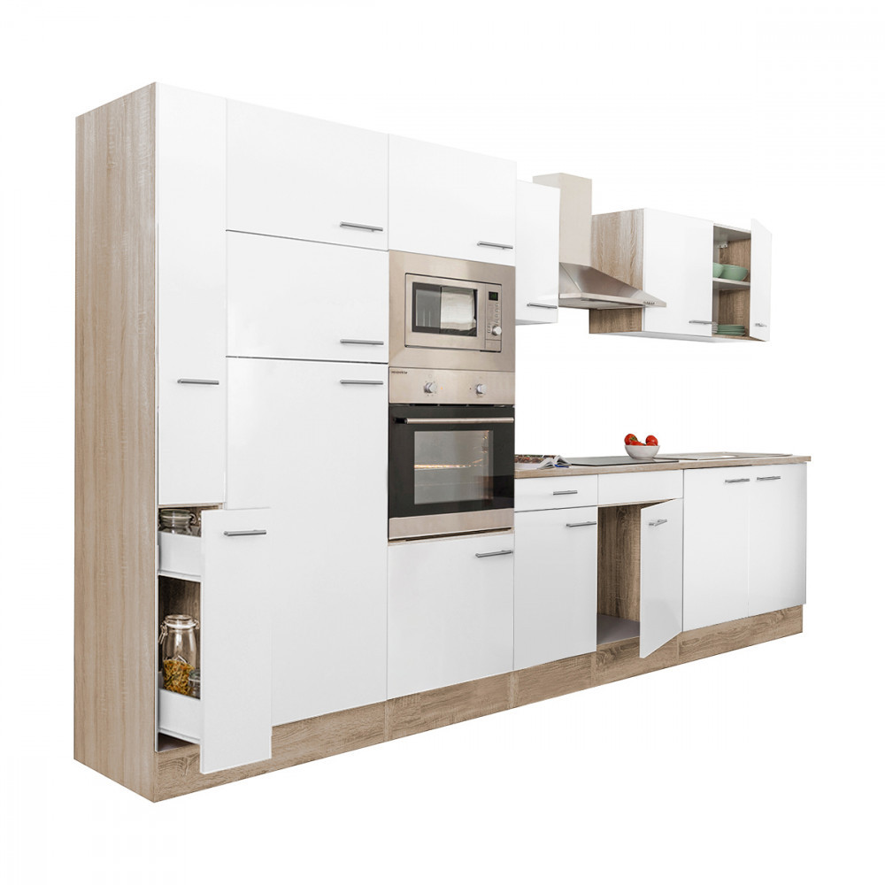 Leziter Mobilier de bucătărie Yorki 360 cu frigider cu congelator superior Mobalis Homvera