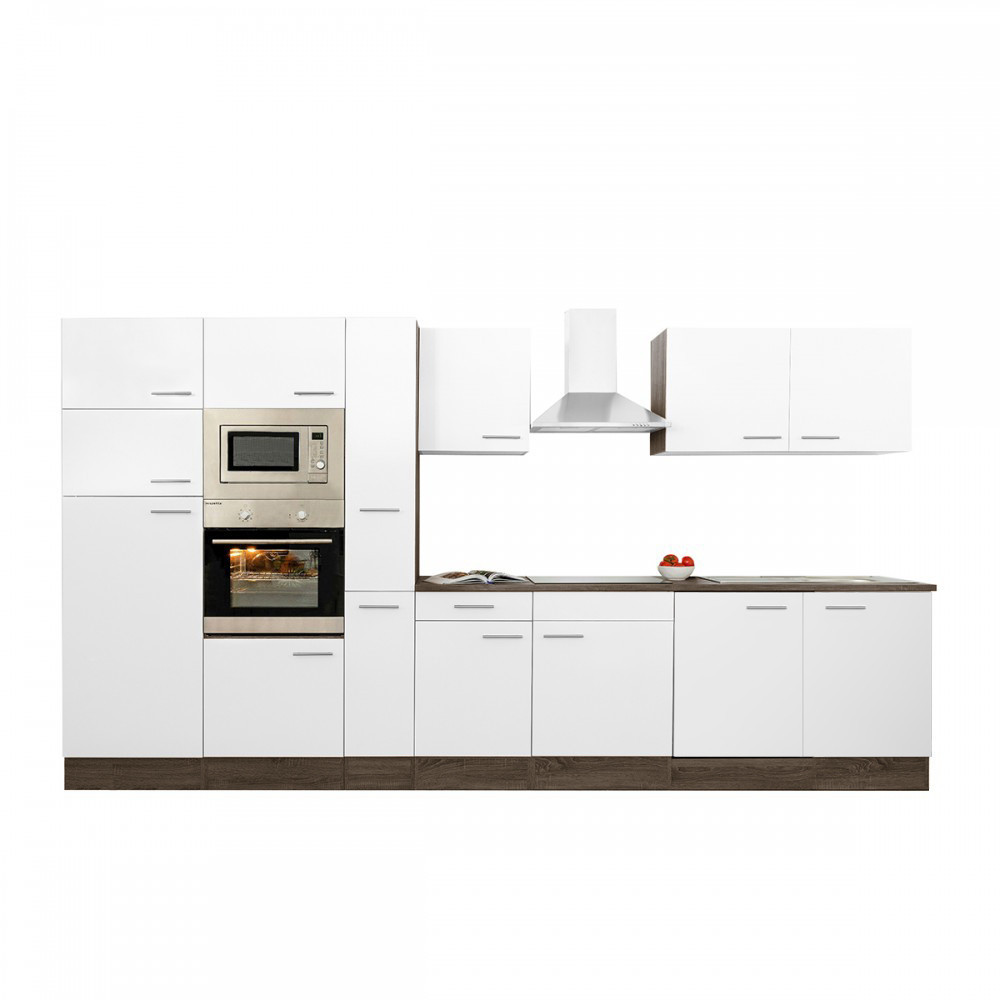 Leziter Mobilier de bucătărie Yorki 360 cu frigider cu congelator superior Mobalis Homvera