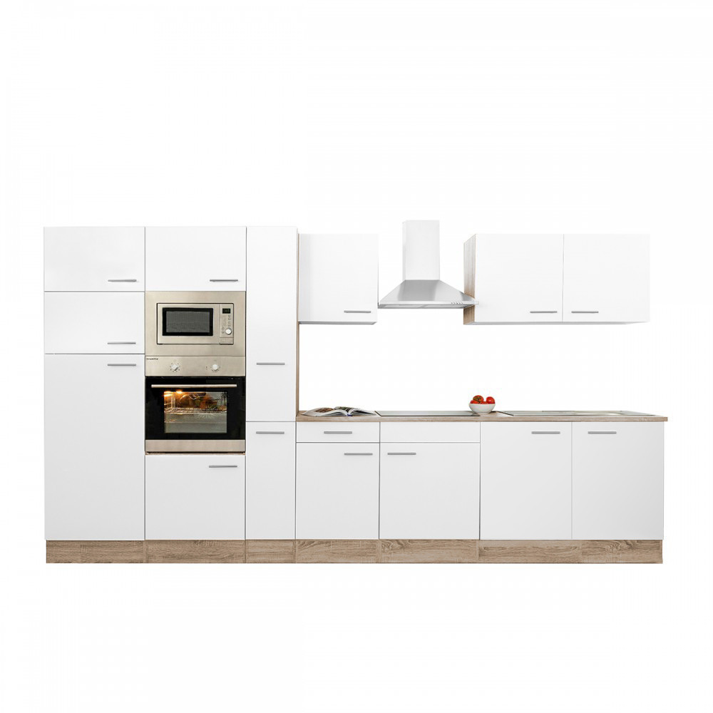 Leziter Mobilier de bucătărie Yorki 360 cu frigider cu congelator superior Mobalis Homvera