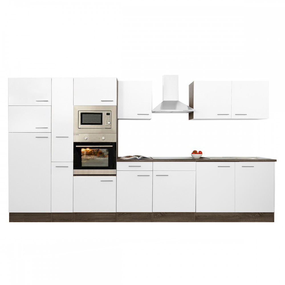 Leziter Mobilier de bucătărie Yorki 360 cu frigider cu congelator superior Mobalis Homvera