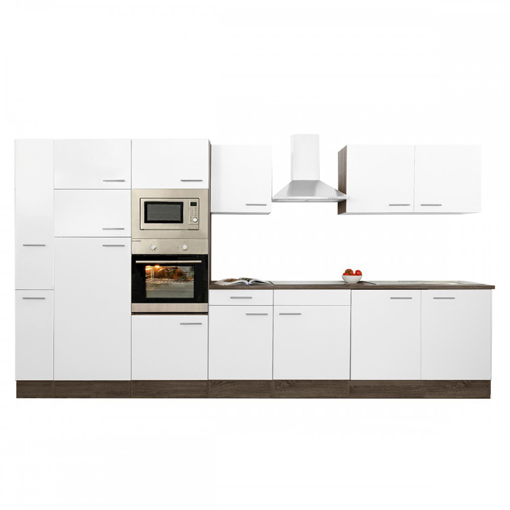 Leziter Mobilier de bucătărie Yorki 360 cu frigider cu congelator superior Mobalis Homvera