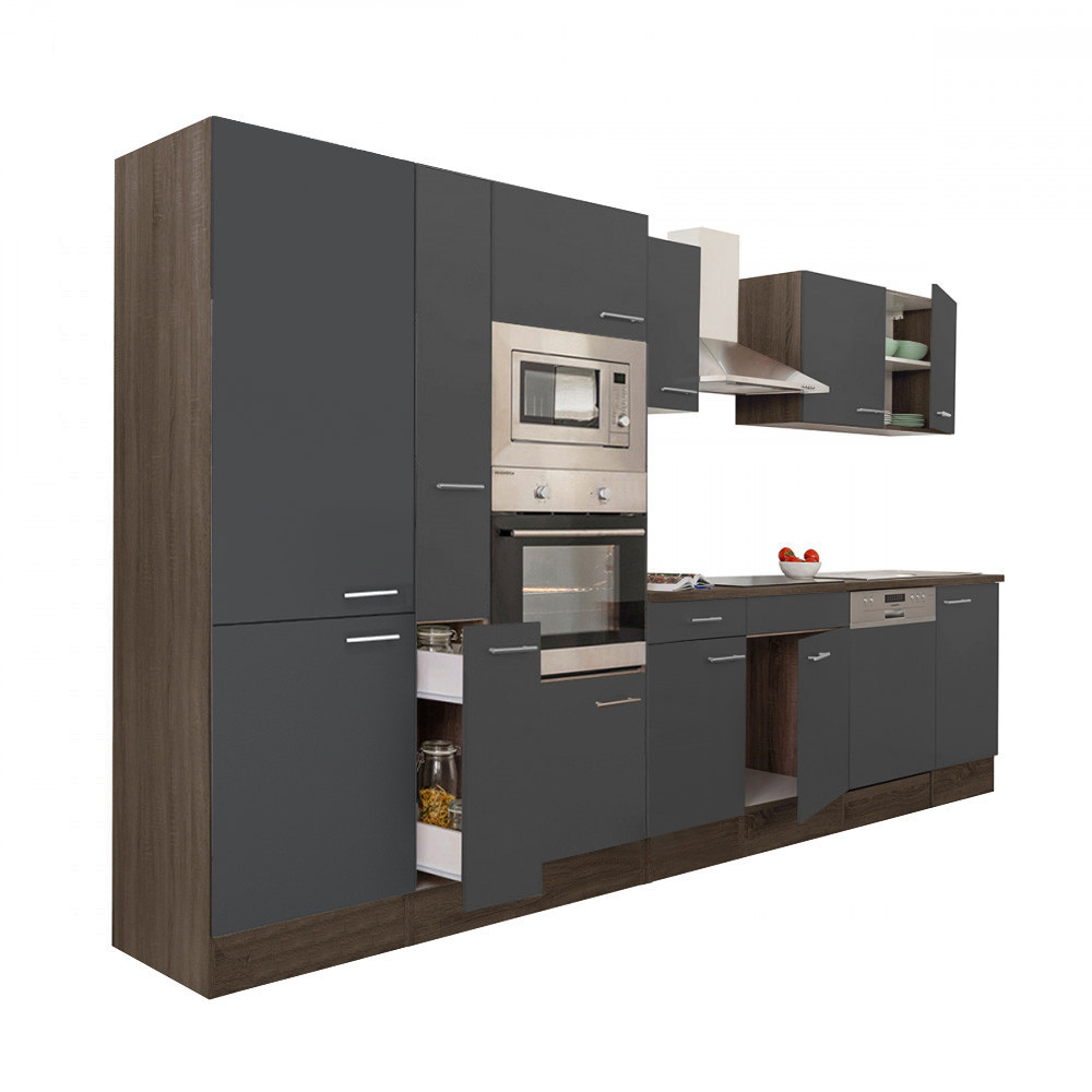 Leziter Mobilier de bucătărie Yorki 370 cu cuptor și cuptor cu microunde Mobalis Homvera