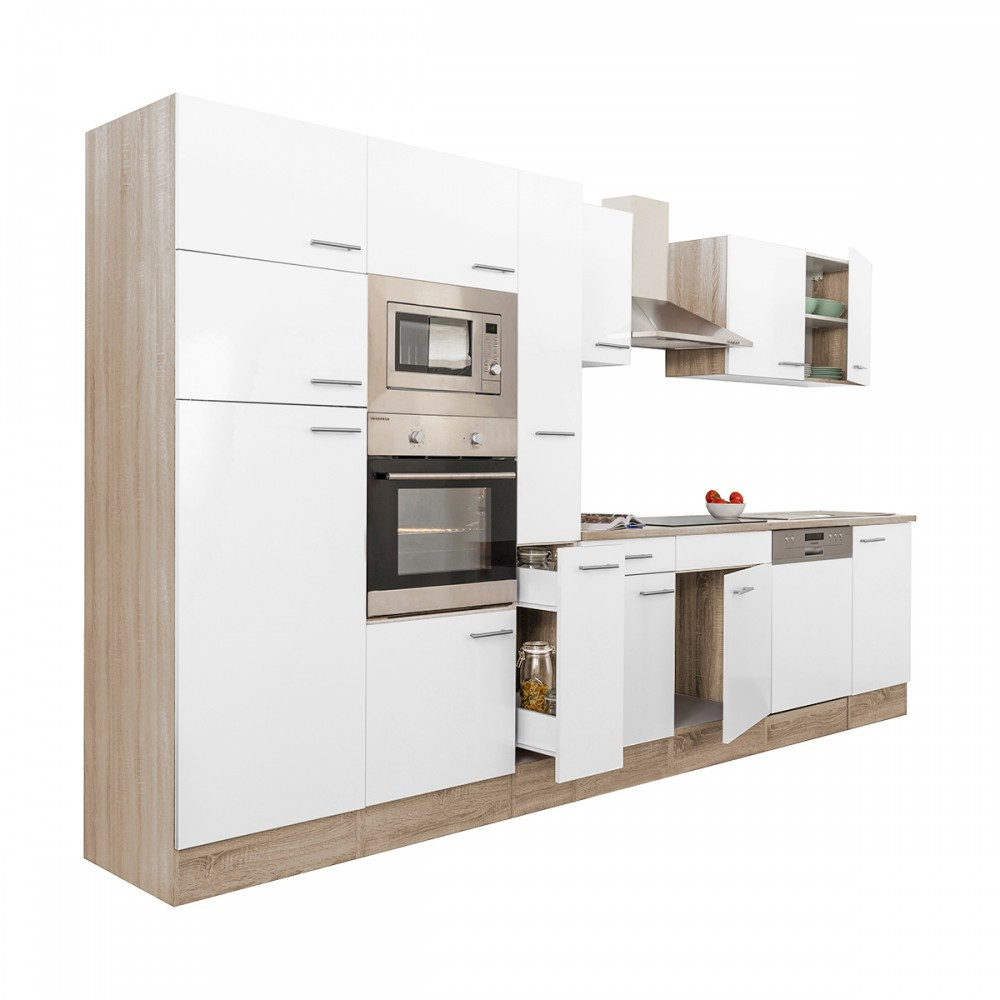 Leziter Mobilier de bucătărie Yorki 370 cu frigider cu congelator superior Mobalis Homvera