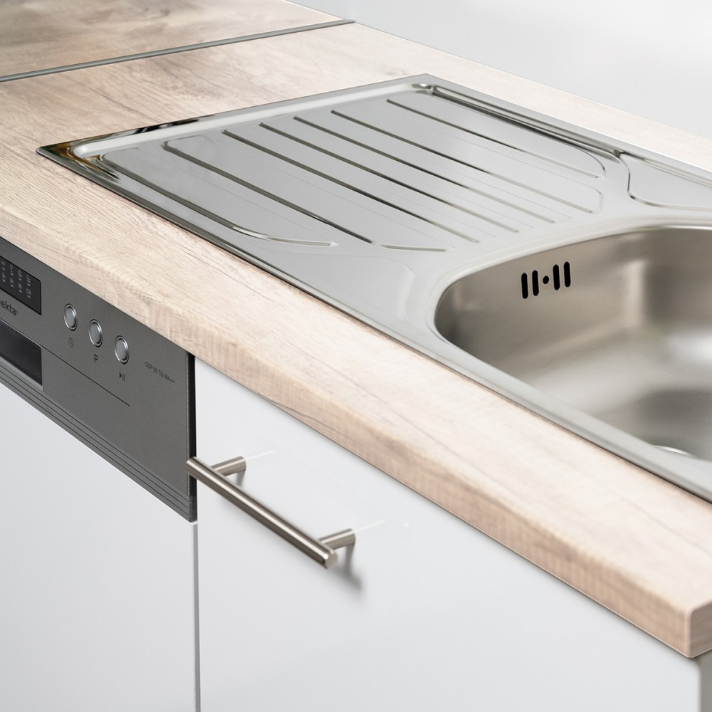 Leziter Mobilier de bucătărie Yorki 370 cu frigider cu congelator superior Mobalis Homvera