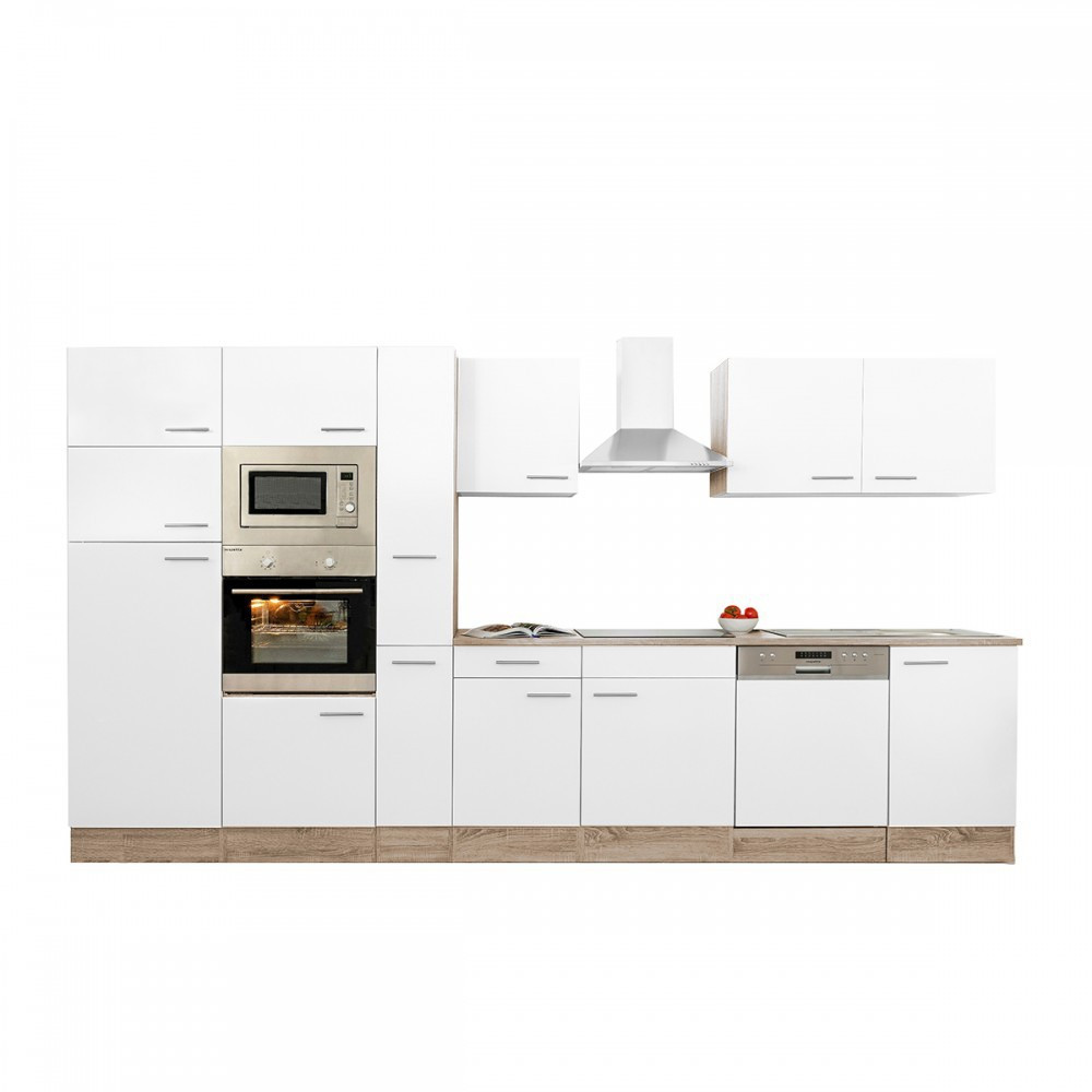 Leziter Mobilier de bucătărie Yorki 370 cu frigider cu congelator superior Mobalis Homvera